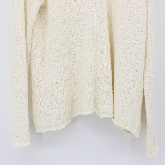 MUMU Mellow Off White Cream Sweater Cowl Neck Tunic Size Medium M - Picture 8 of 10